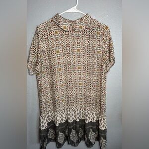 Rokoko by Dazz tunic dress. Floral Peter Pan cottagecore.‎